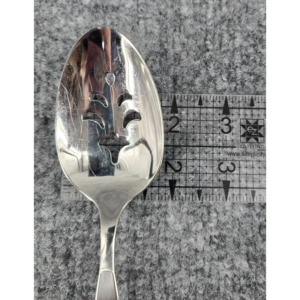 Vtg 5 Piece Oneida Frostfire Serving Utensil Set Stainless Flatware Silverware